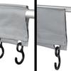 1pc RV Storage Rack Hook Rail With Keder Piping Camping Coat Hook Rack For Caravan Motorhome Piping Rail Strip Tent Roof Poles
