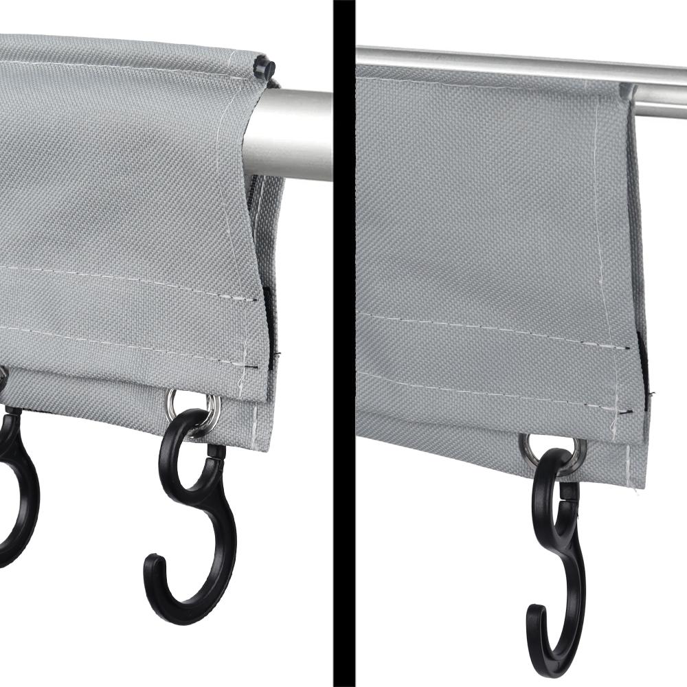 1pc RV Storage Rack Hook Rail With Keder Piping Camping Coat Hook Rack For Caravan Motorhome Piping Rail Strip Tent Roof Poles