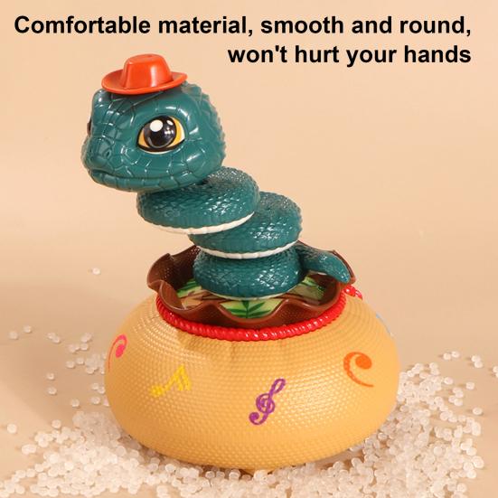 Electric Twisting Snake Toy with Lights Music Auto Obstacle Avoidance USB Rechargeable Toddlers Boys Girls Educational Cloth Bag Snake Car Toy