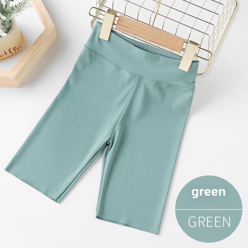 Girls' Elastic Shark Pants: Korean-Style Summer Yoga Shorts