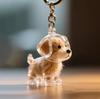 Dog Hair Storage Box Keyring Puppy Hair Memorial Keepsake Capsule Pet's Dog Fur Container Transparent Capsule Keychain Souvenirs