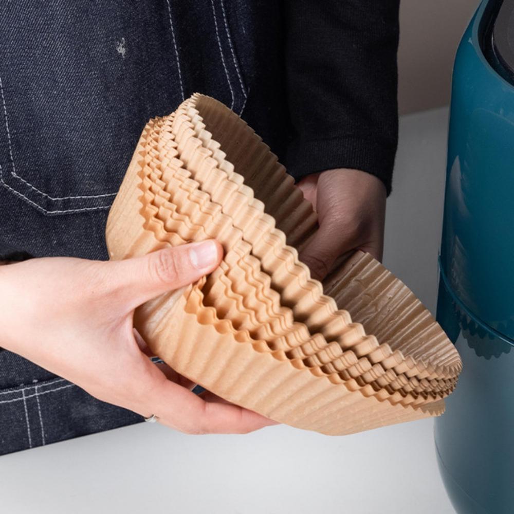 50PCS/23CM Кухонная фритюрница Бумага Одноразовая бытовая Картофель фри Куриное масло для выпечки Бумага