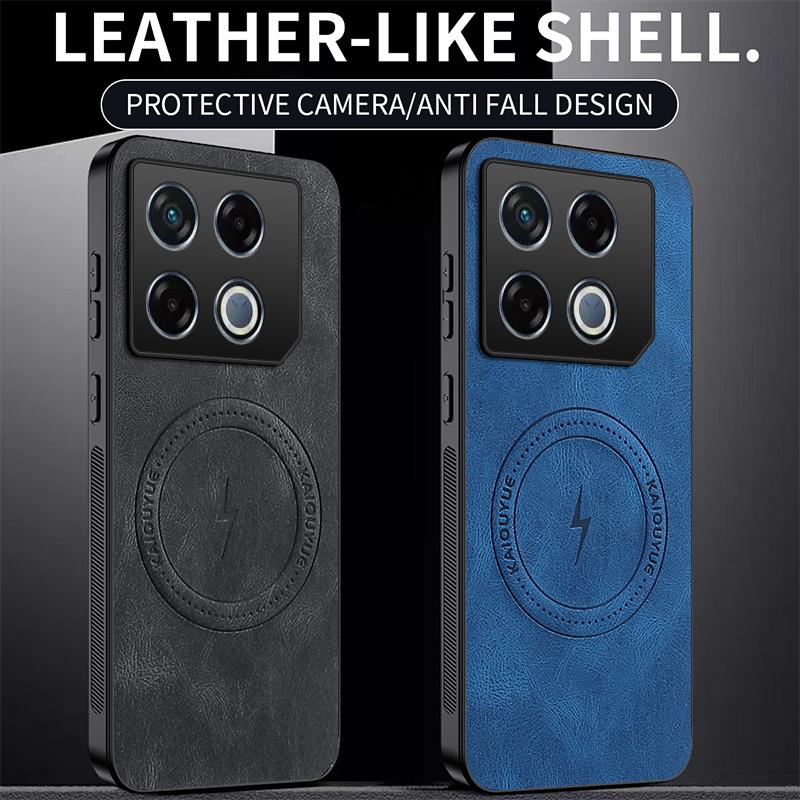 Для Infinix GT 20 Pro Магнитный чехол из овчины Для Infinix GT 30 Pro Модный новый стиль Узор Кожаный чехол для телефона Capa Shell