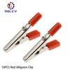 10PCS 50mm Plastic Handle Test Probe Metal Alligator Clips Connector Connect Socket Plug for Battery 4MM Banana Plug