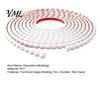 Wall Corner Protector Strip Flexible Molding Trim, Easy Peel And Stick Self-Adhesive Decorative Molding, 3D Mirror Border Beaded Design Soft