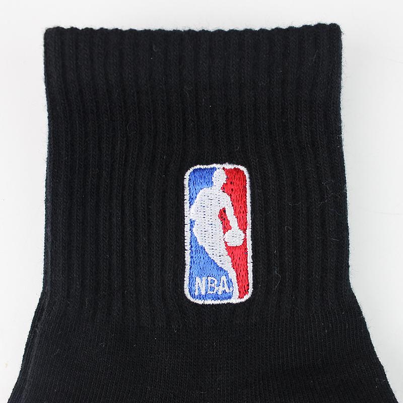 NBA Socks for Men, All-Season Casual Sports Socks, Seamless Cotton Socks, Combed Cotton Embroidered Training Running Basketball Socks, 1 Pair Pack