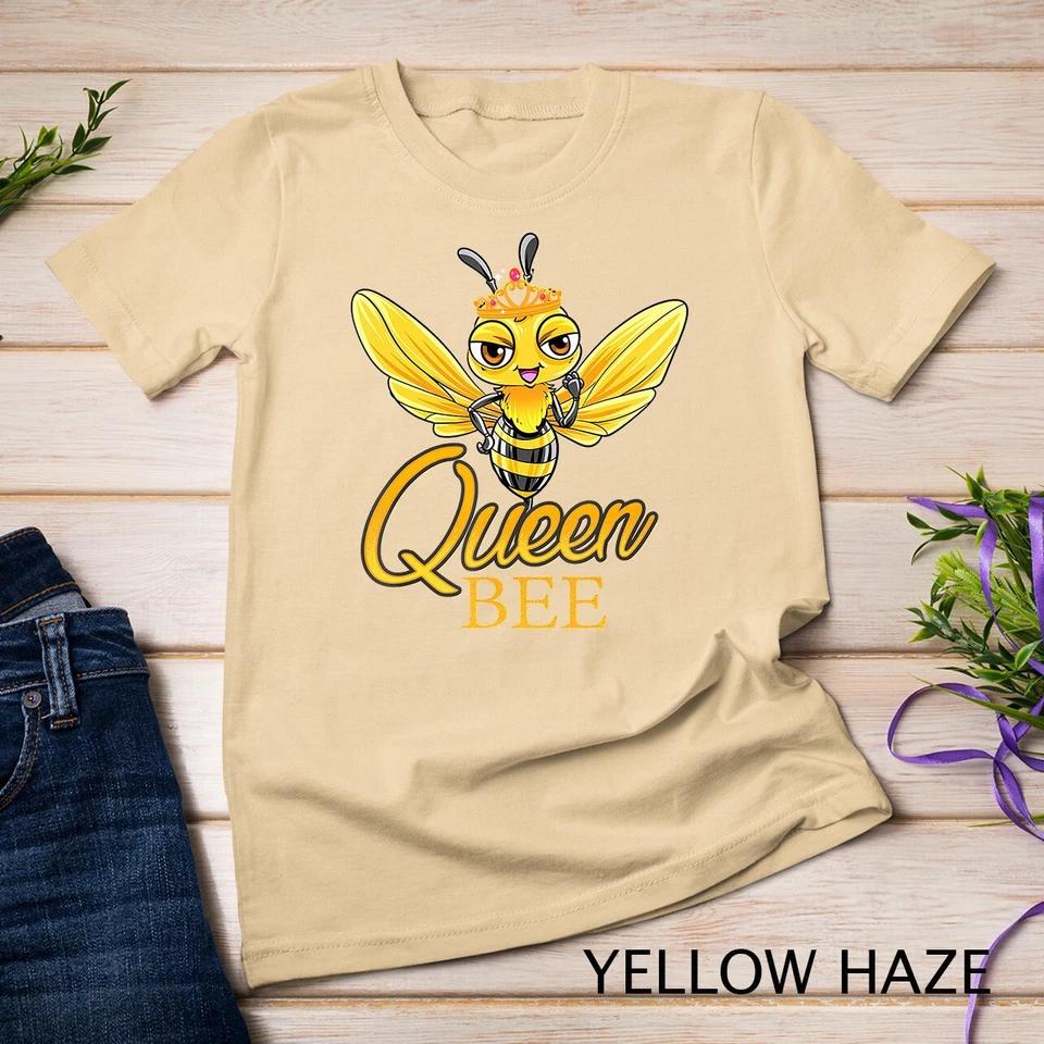 Queen Bee Crown Honey Bee Hive Gift T-Shirt Unisex T-shirt 14