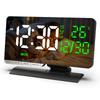 Multicolor LED Alarm Clock Large Screen Digital Desk Clock Bedside Alarm Clock  Indoor Use
