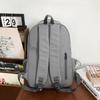 Male Solid Color Backpack Student Schoolbag Large Capacity Female Backpack