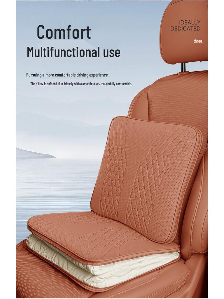 Подушка-плед для автомобиля AITO M7/M9/M5: Многофункциональное одеяло-кондиционер и подушка для поясницы