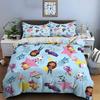 3pcs Multiple Sizes Cute G-Gabbys Cartoon Print Bedding Set 1 Duvet Cover 2 Pillowcases Adult and Kids Bedding Set Luxury Gifts