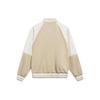 Li Ning Sports Lifestyle Series Logo Print Color Block Loose Baseball Jacket Men Jackets Off-White AFDT095-3