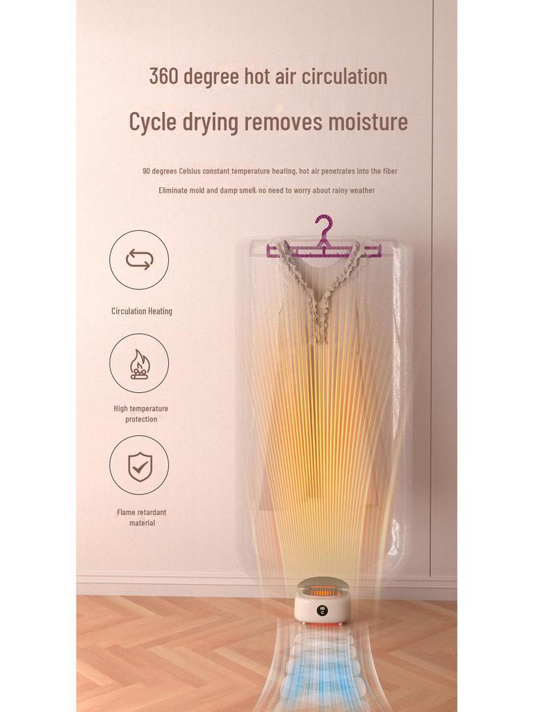 Портативная складная воздушная сушилка 3 в 1 для одежды, обуви и детских вещей