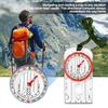 Outdoor Orienteering Compass with Lanyard Clear Scale Accurate Pointing Portable Survival Compass with 360-degree Rotating Dial Home Hiking Compas