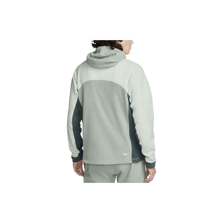Nike Худи с длинным рукавом ACG Wolf Tree Пэчворк Логотип Мужская Толстовка Цвет: Зеленый Мика DQ5780-330