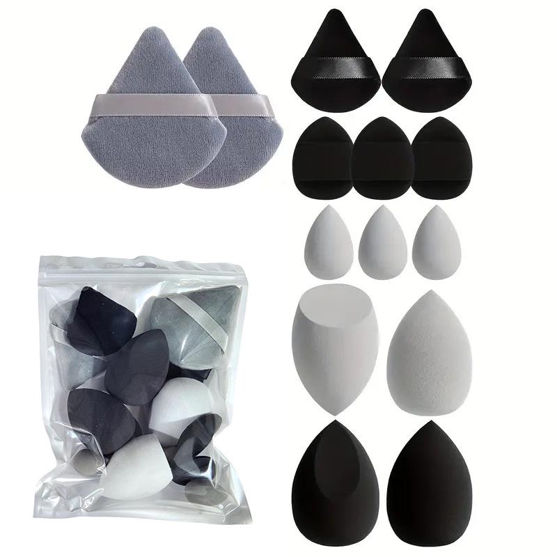 14-Piece Super Soft Makeup Sponge Set - Non-Absorbent Puff for Flawless Application