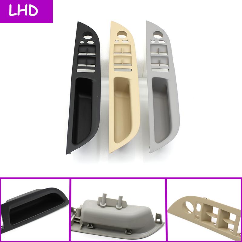 LHD RHD E60 E61 Car Interior Handle Inner Door Armrest Panel Pull Trim Cover Replacement For BMW 5 Series 2006-2010 51416983703