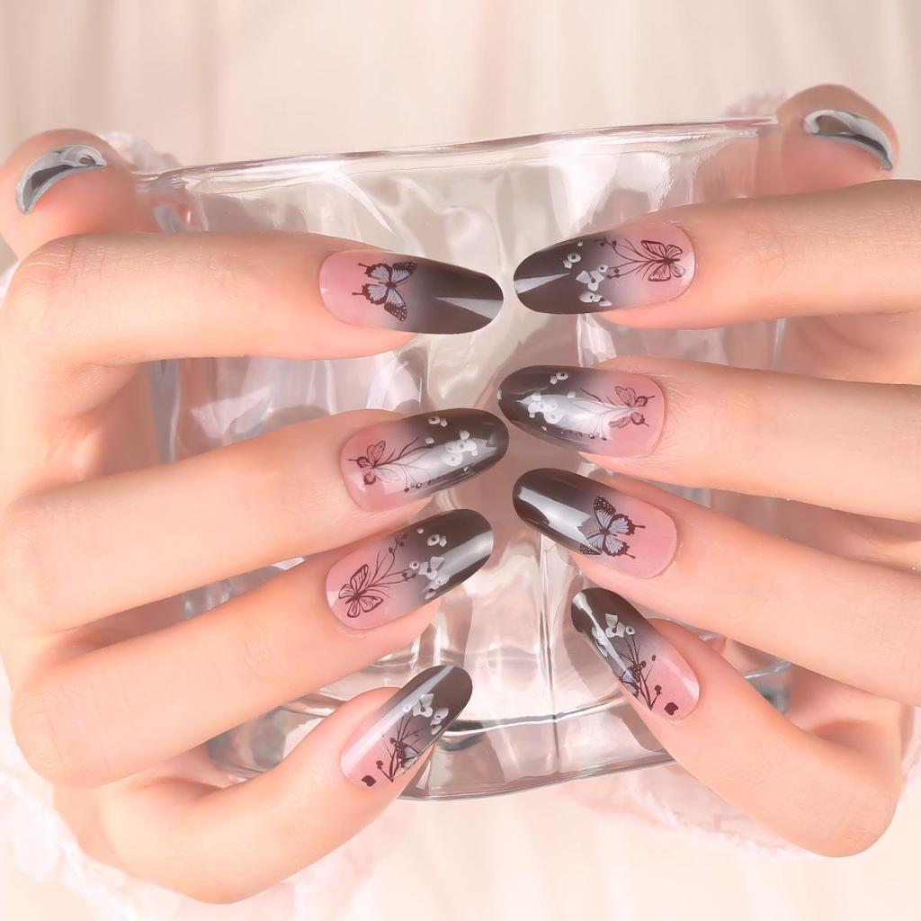 Рождественские полупрозрачные гелевые наклейки для ногтей с УФ-лампой