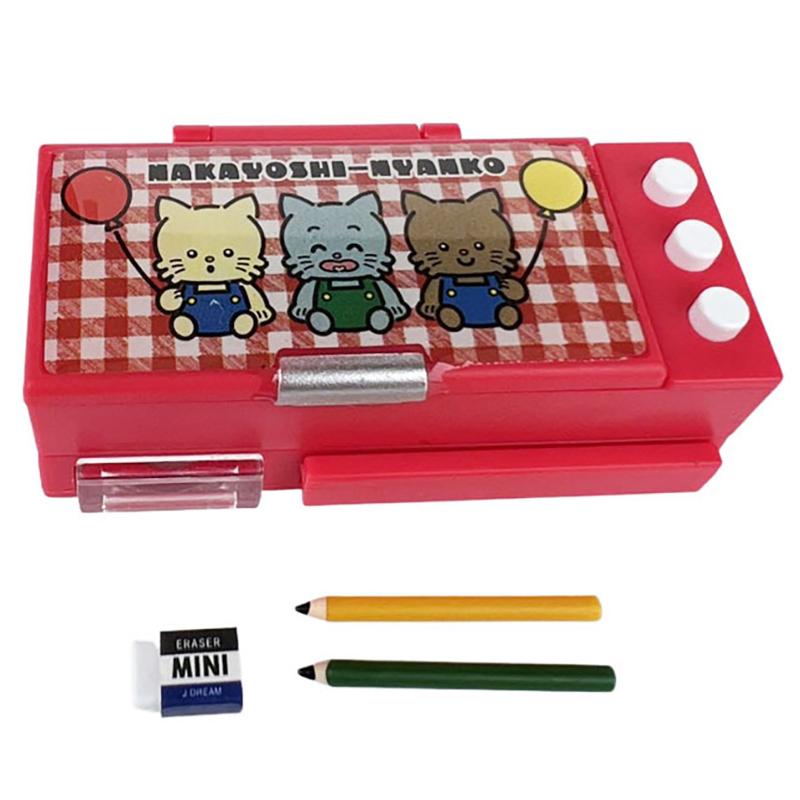 1 набор, имитация сцены, пенал, модель, игровой домик, реалистичный дизайн, мини-коробка для канцелярских принадлежностей, кукольный домик, пенал, ролевые игрушки