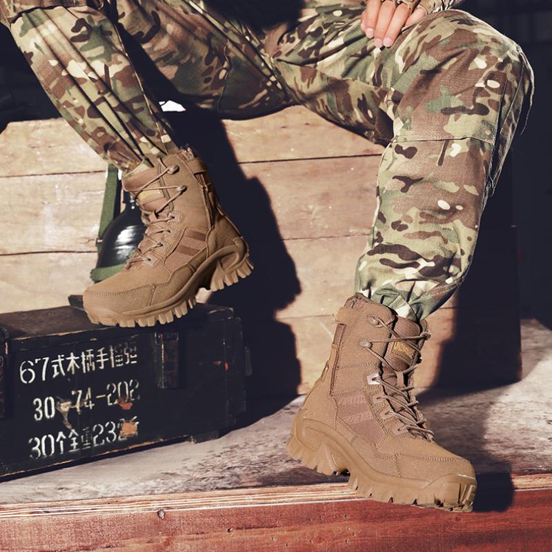 Мужские пустынные военные ботинки, нескользящие тактические ботинки для походов по пустыне, ботинки для охоты, мужские ботинки