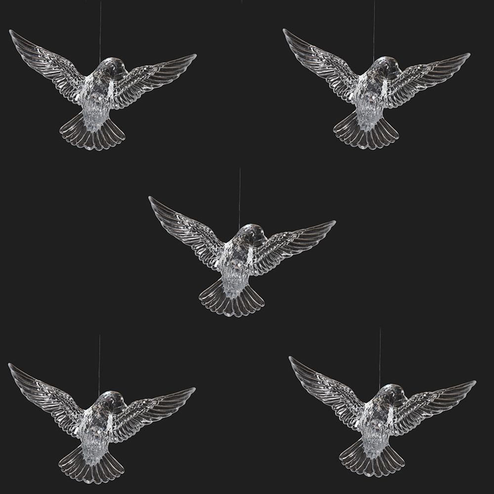 DIY Home Decoration High Quality Christmas Tree Wedding Props Hummingbird Pendant Acrylic Bird