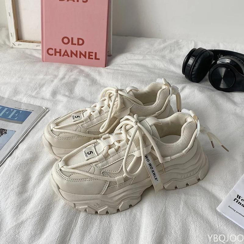 2024 Женские кроссовки на платформе Дизайнерские кроссовки на толстой подошве Женская обувь Модные Нескользящие Женские Дышащие Легкие Кроссовки zapatillas mujer