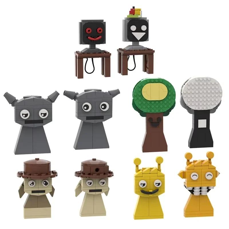Sprunki Toy Bricks Game Incredibox Sprunki Elf Building Blocks Dark Horror Mode Action Figures Assembled Bricks Christmas Gift