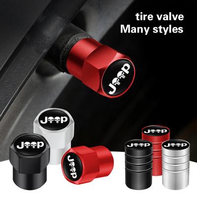 4 шт. Колпачки на колеса автомобиля Герметичные колпачки для Renegade Wrangler JK Compass Gladiator Patriot JL Willys Liberty Grand Cherokee
