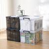 Large Transparent Rolling Storage Bin