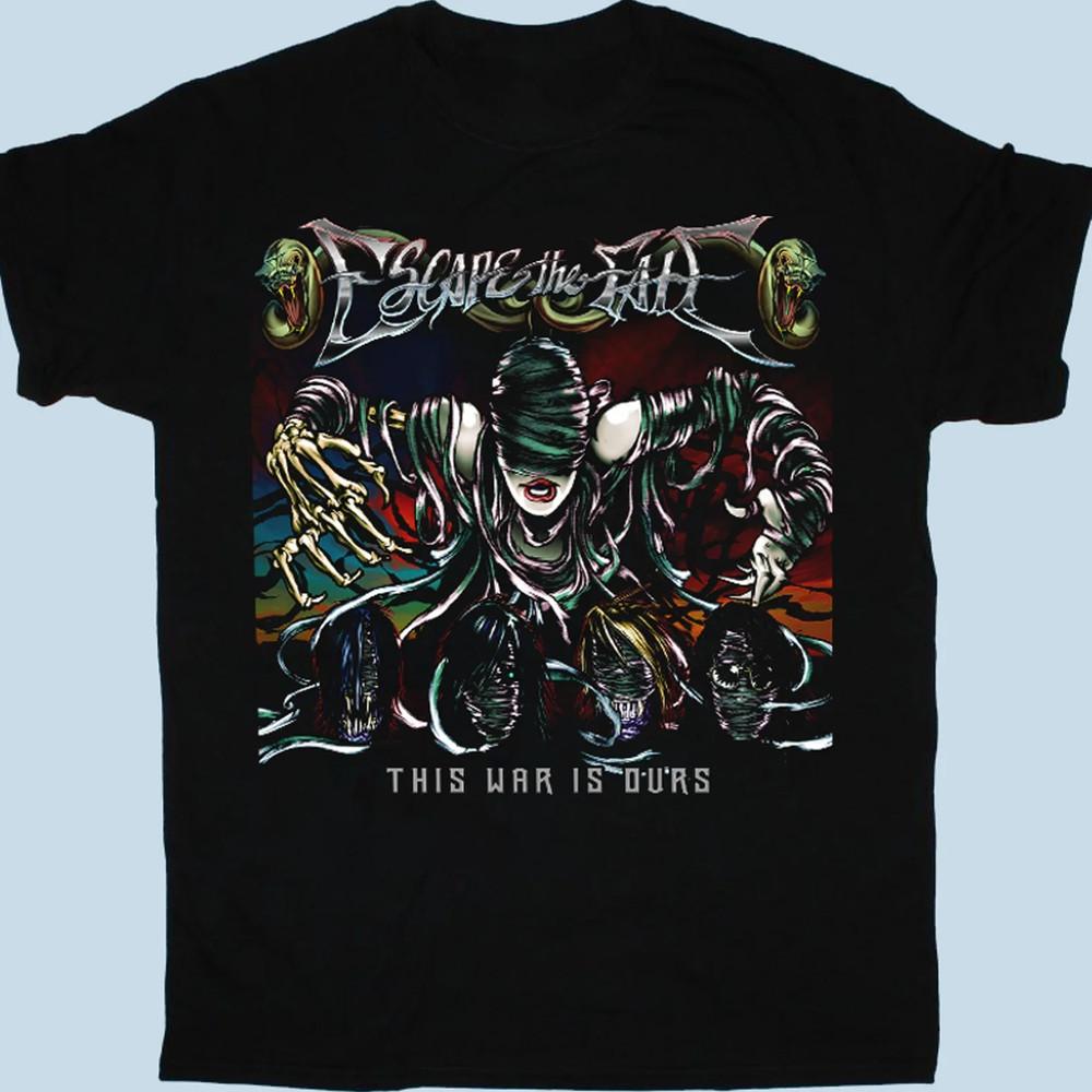 Escape The Fate Full Size Black 100% Cotton Shirt Gift For Fan Unisex T-Shirt