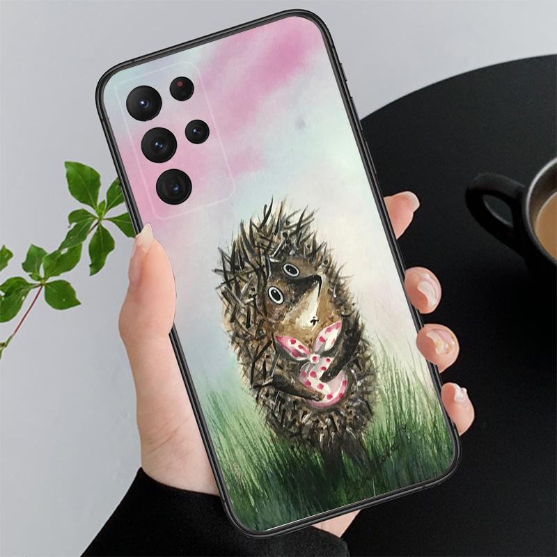 Чехол для телефона Samsung Galaxy A73 A13 A22 A32 A71 A33 A52 A53 A72 A73 A51 A31 A23 A34 A54 A52 A53S Ёжик в тумане Funda