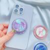 1 шт. Magsafe Круглый Простой Стиль Выдвижной Волнистый Магнитный Держатель для Мобильного Телефона Подходит для iPhone Цветная Ракушка Держатель-Подушка Безопасности