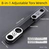 Универсальный Torx-ключ 8-в-1, универсальный, разных размеров, двусторонний, открытый, портативный дизайн, ключ для ремонта автомобилей, ручное управление, набор в коробке