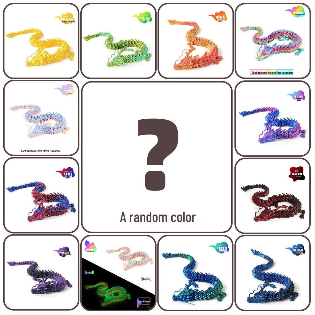 Colorful 3D Chinese Dragon Egg Ornaments - Trendy Decorative Gift & Toy