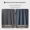 Women's High-Waist Gray Wool A-Line Skirt - Autumn/Winter Pleated, Elegant Slim-Fit.