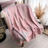 Girly Style Contrasting Colors Spring And Summer Double-Sided Tencel Cotton Scarf Winter High-End Warm Shawl Thin