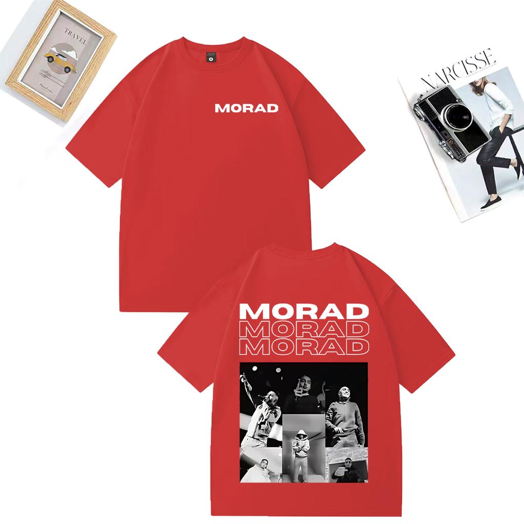 Rapper Morad MDLR Album Merch Fashion T Shirt Unisex WOMEN Clothing Casual Cotton Tshirt Hip Hop Short Sleeve Tshirts Streetwear