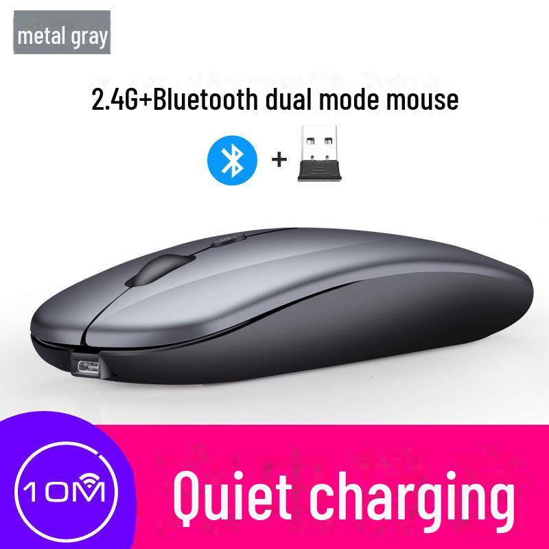 New Silent Bluetooth 5.0 Dual Mode Luminous Wireless Mouse for Notebooks and Gaming (2.4G)