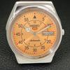 АВТОМАТИЧЕСКИЕ ВИНТАЖНЫЕ ЧАСЫ SEIKO 5 ЯПОНИЯ 6349A МУЖСКИЕ С ОРАНЖЕВЫМ ЦИФЕРБЛАТОМ a701293-5 R206a-a701293