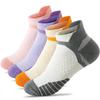 HWVICTORYV Носки до щиколотки с махровой подошвой и поддержкой свода стопы для и размеров Носки для кроссовок 02 Женские для стояния, ходьбы, тенниса, бега, набор из 4 пар, 22-25 см,