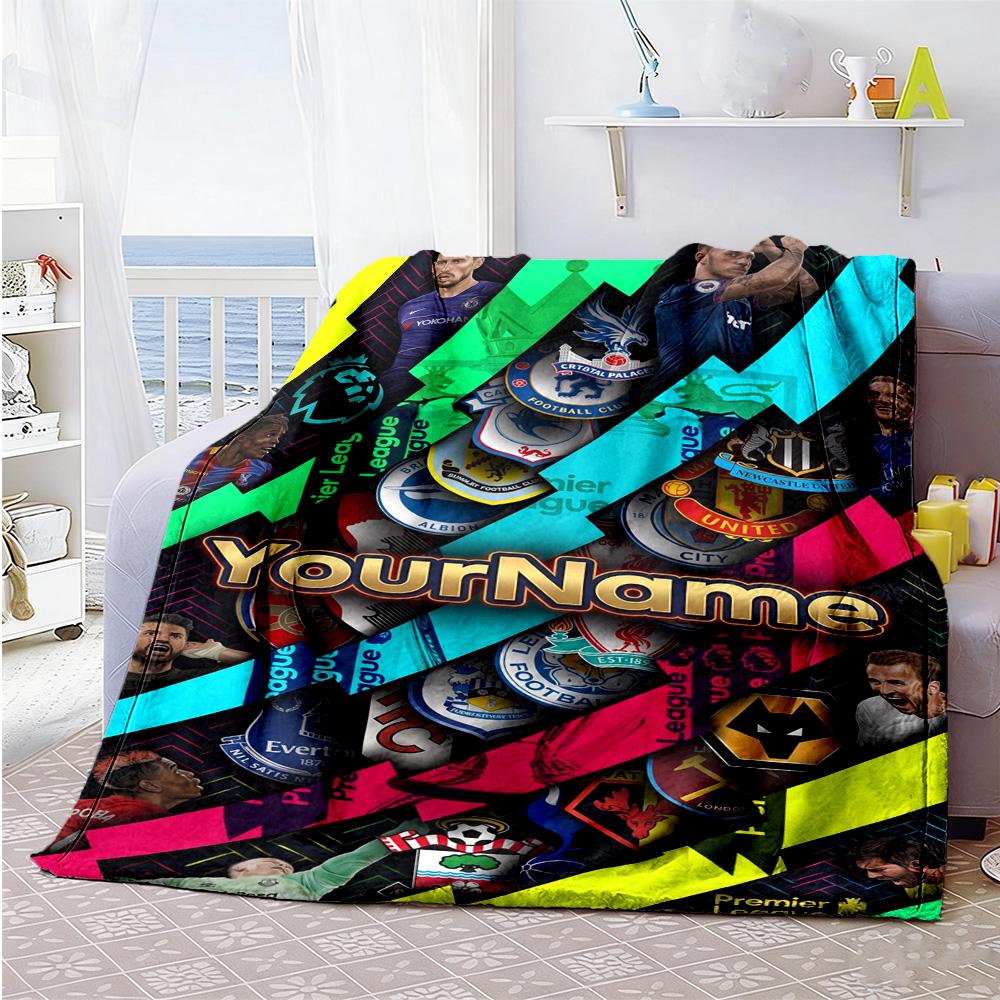 Arsenal Customize Your Name Blanket Gift Customizable Blanket Soft & Cozy Versatile for Home Decor Chair Office Living Room Four Seasons Universal