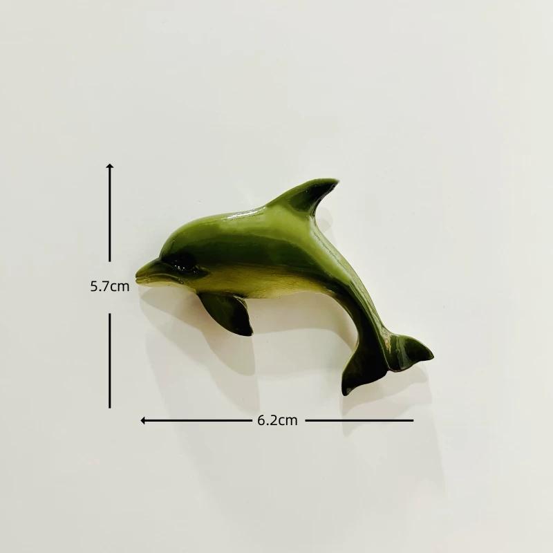 France Tahiti Marine Animals Resin Fridge Magnet Stickers Travel Souvenir Gift Landscape Refrigerator Magnet Home Kitchen Decor