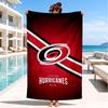 Hurricanes Team Spirit Beach Towel, Super Soft Microfiber, Perfect Gift for Her/Him, Birthday, for Pool, Beach, Travel, Decor Beach Party