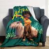 Antonio Capybara Adventure Flannel Blanket Super Soft Warm Cozy Blanket For Sofa Bed Office Travel Allseason Home Decor Gift