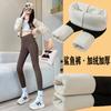 Fleece Leggings Women's Outer Wear Belly Lift Hip Thickened Warm Yoga Autumn and Winter Lamb Wool Barbie Pants
