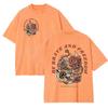Tigers Est 1985 Sport Print Washed Women T-Shirt Summer Casual Retro T Shirts Snow Wash Tee Top Loose Unisex Retro Streetwear
