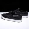Fashion Spring Summer White Black Shoes Men Slip-on Flat Casual Brand Male Footwear Cool Young Man Street Style