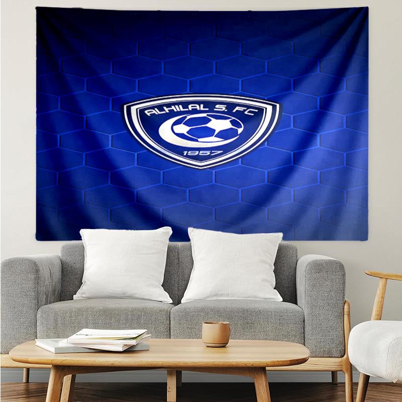 Blue football team Tapestry Hanging for Bedroom,Livingroom, Playroom,Decor Art Room Wall Tapestry Holiday and Birthday Gifts