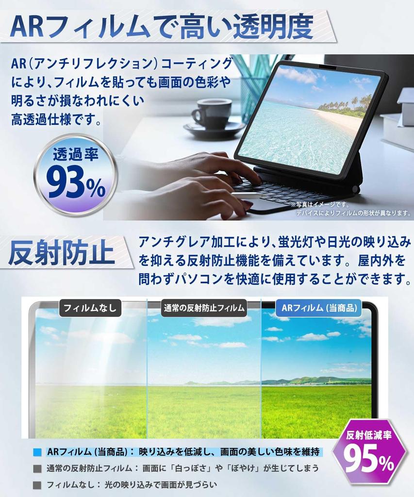 Lifeinnotech Surface Pro 12-inch 2025 Screen Protector, AR Film, Anti-Reflection, Transparent Screen Protection, Anti-Fingerprint