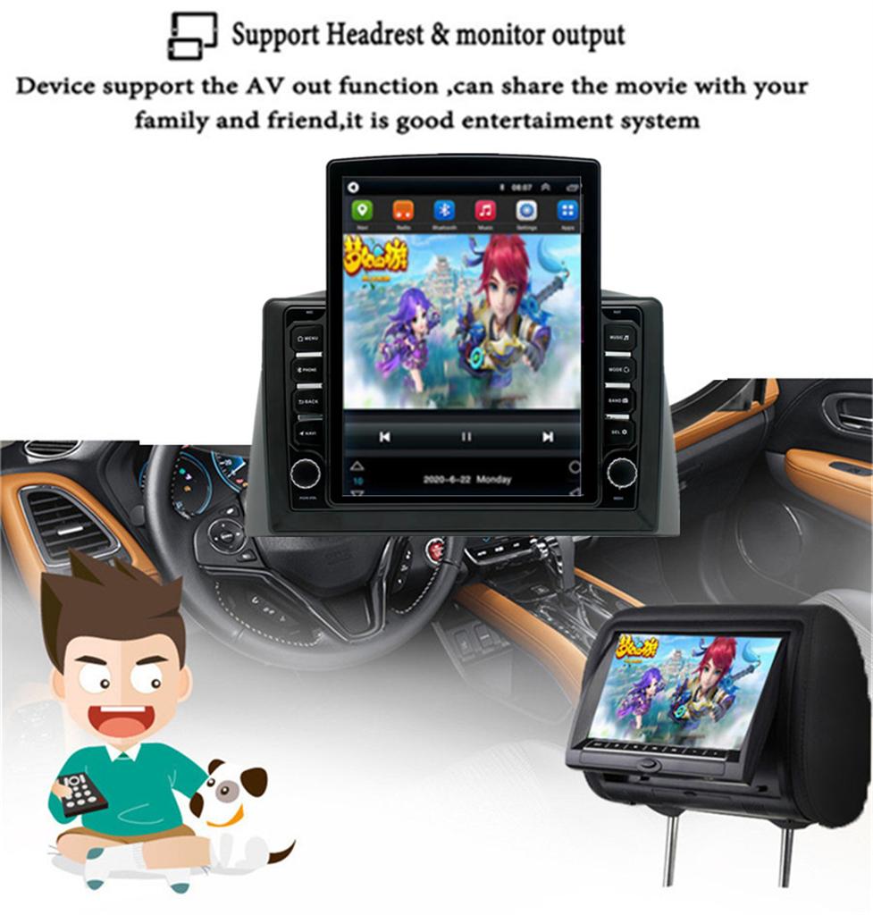 9.7'' Android 12 Car Stereo Radio GPS Player For Jeep Grand Cherokee 2004-2007